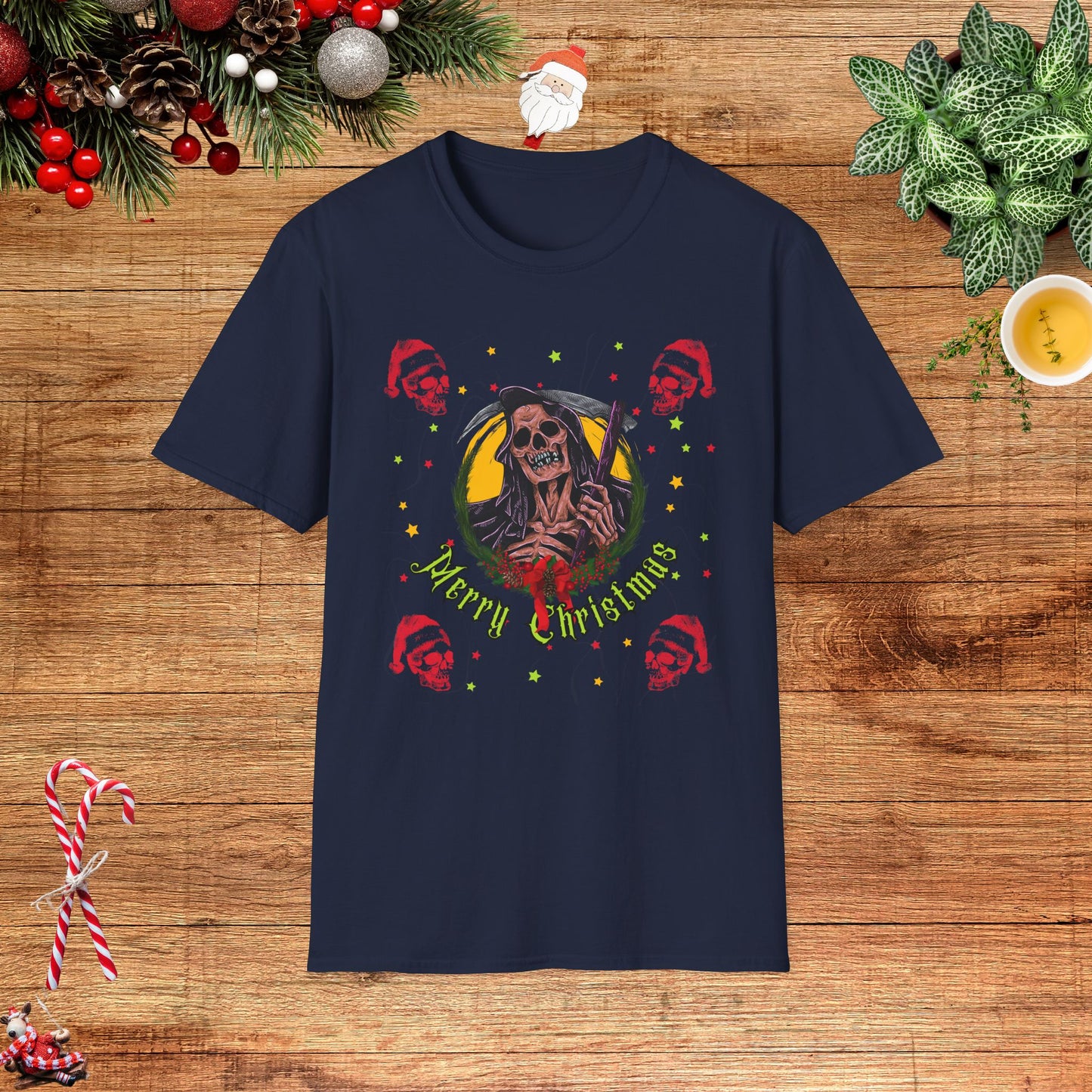 The Grimm Reaper's Christmas Greeting Unisex T-Shirt