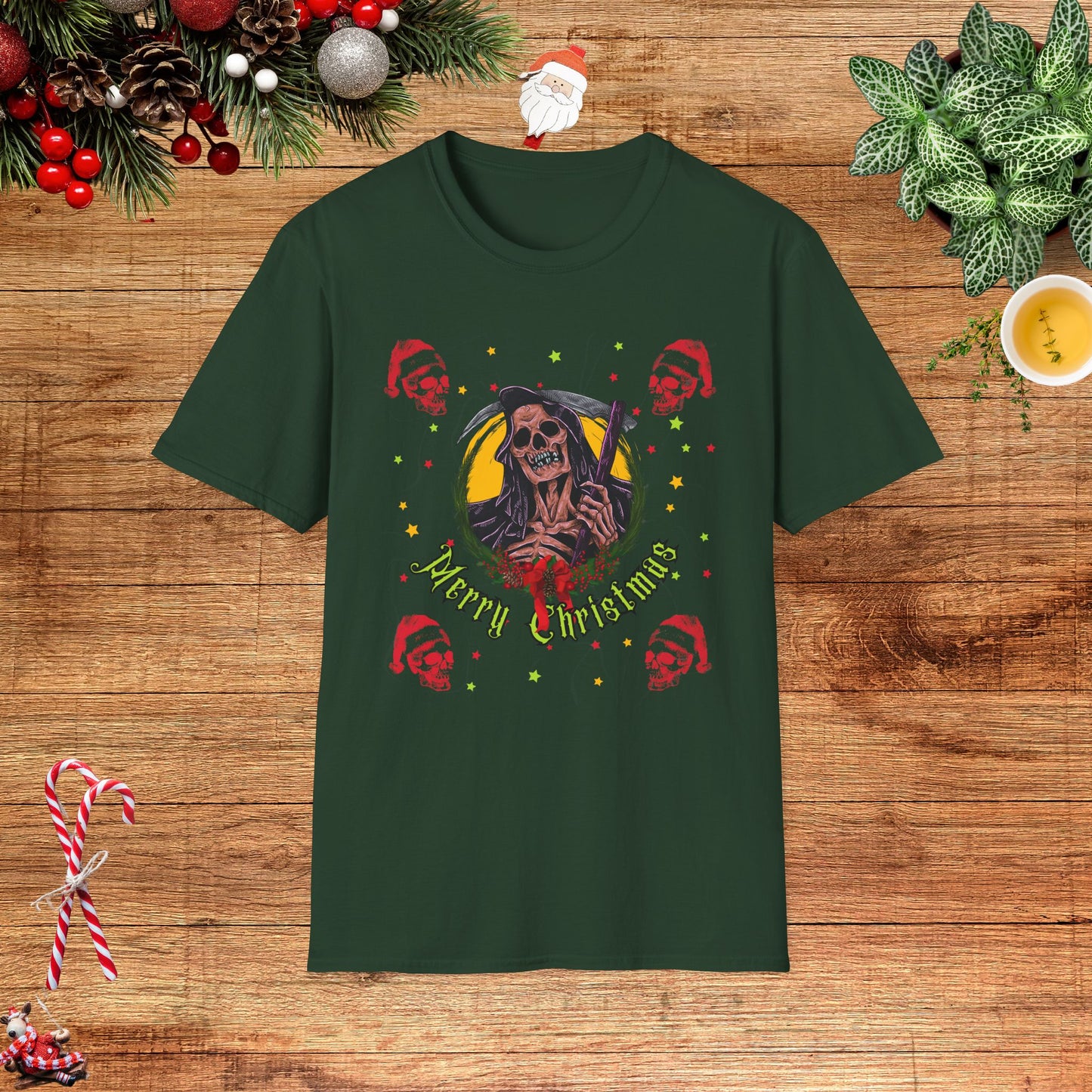 The Grimm Reaper's Christmas Greeting Unisex T-Shirt