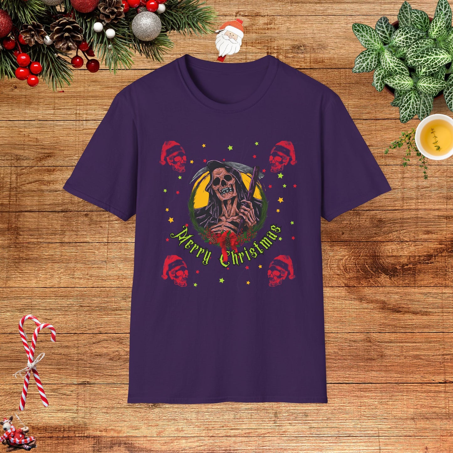 The Grimm Reaper's Christmas Greeting Unisex T-Shirt