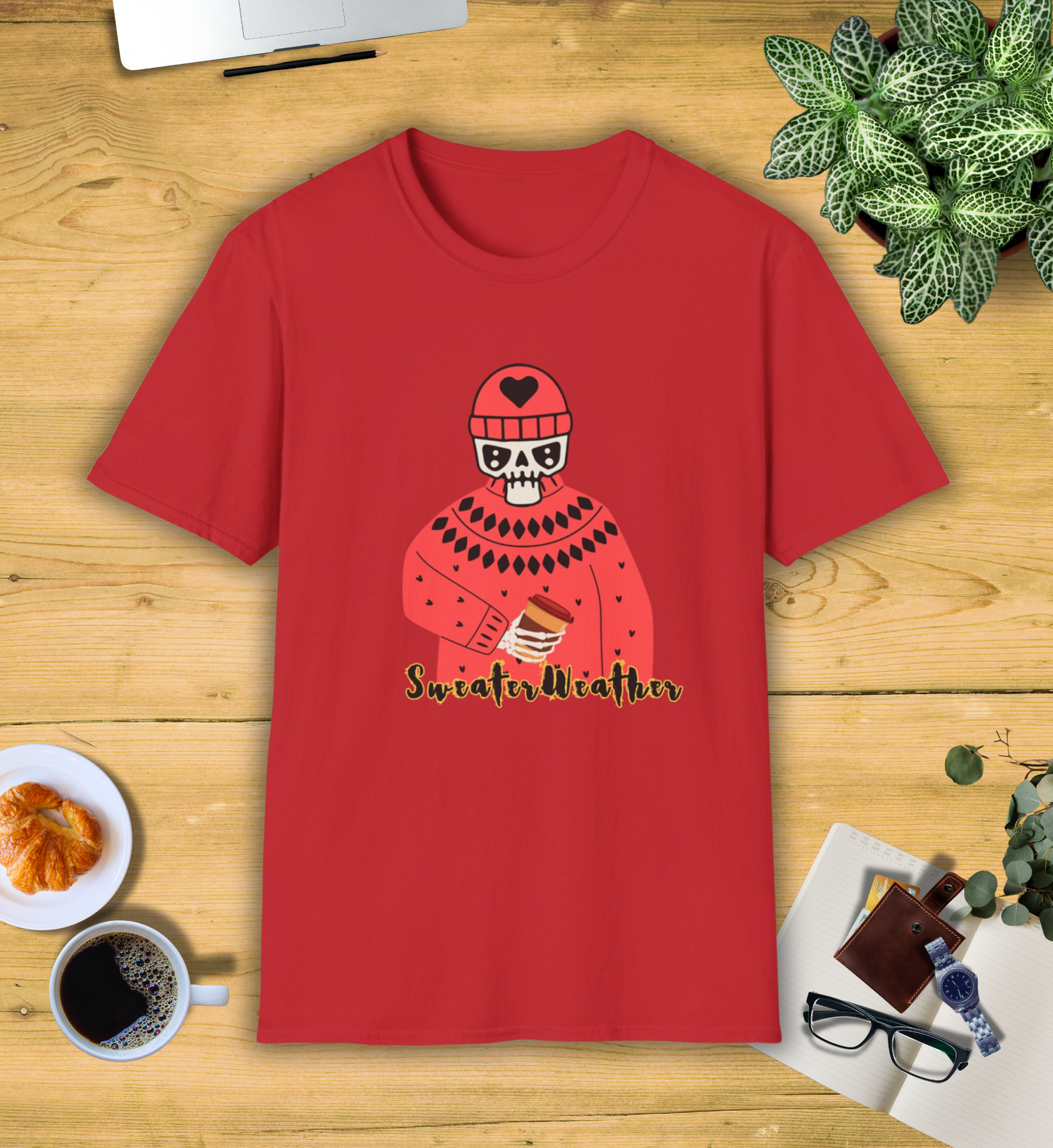 It's "Sweater Weather" Skull Shirt
