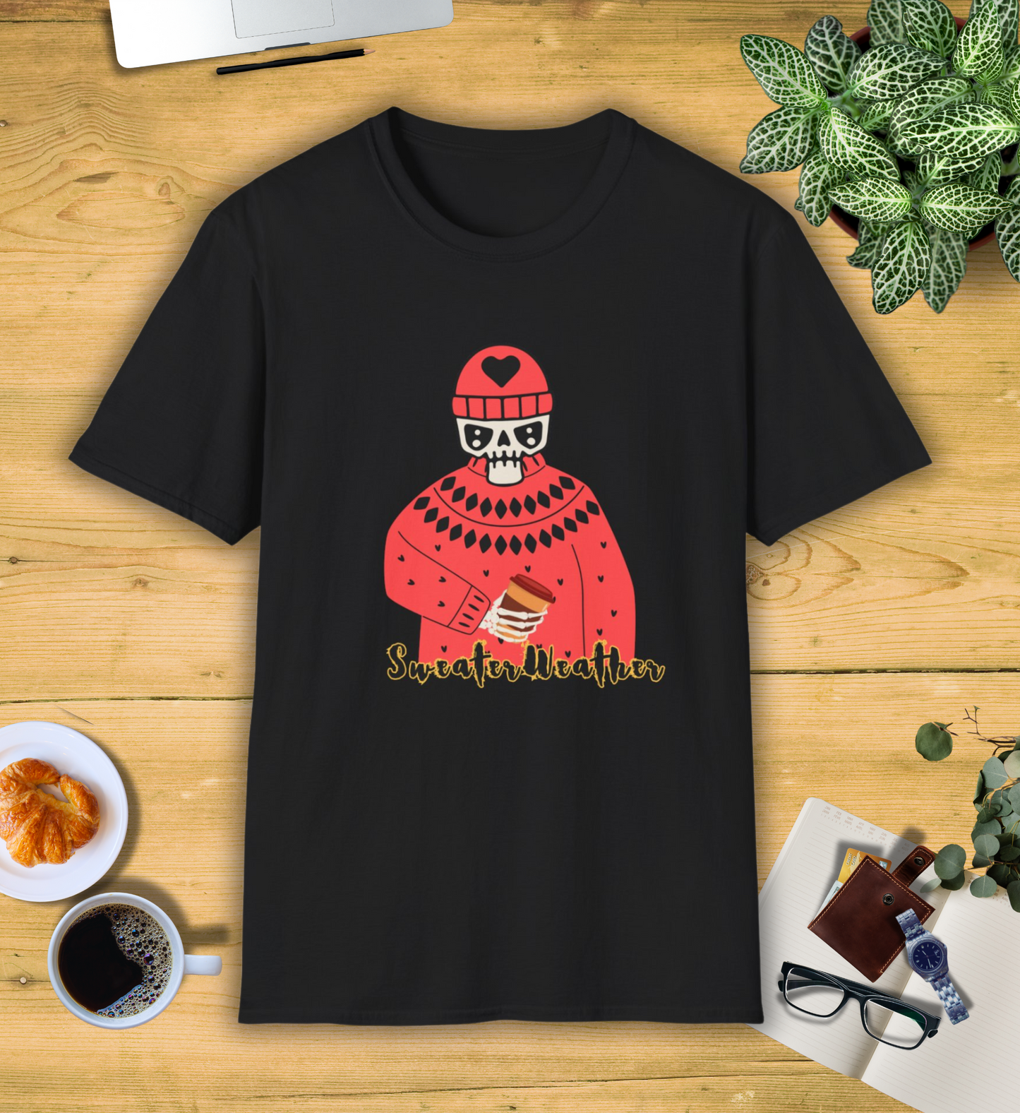 It's "Sweater Weather" Skull Shirt