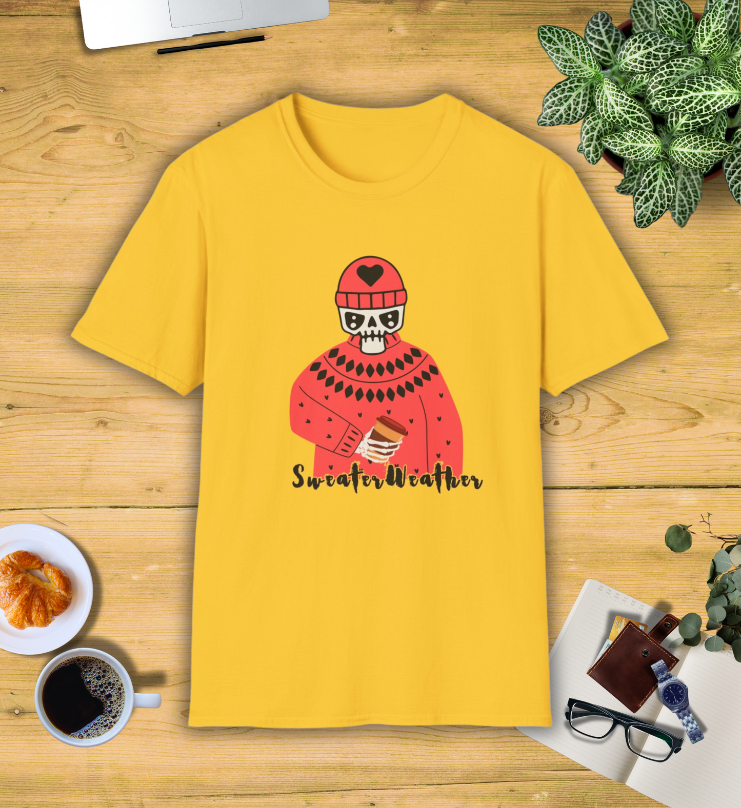 It's "Sweater Weather" Skull Shirt