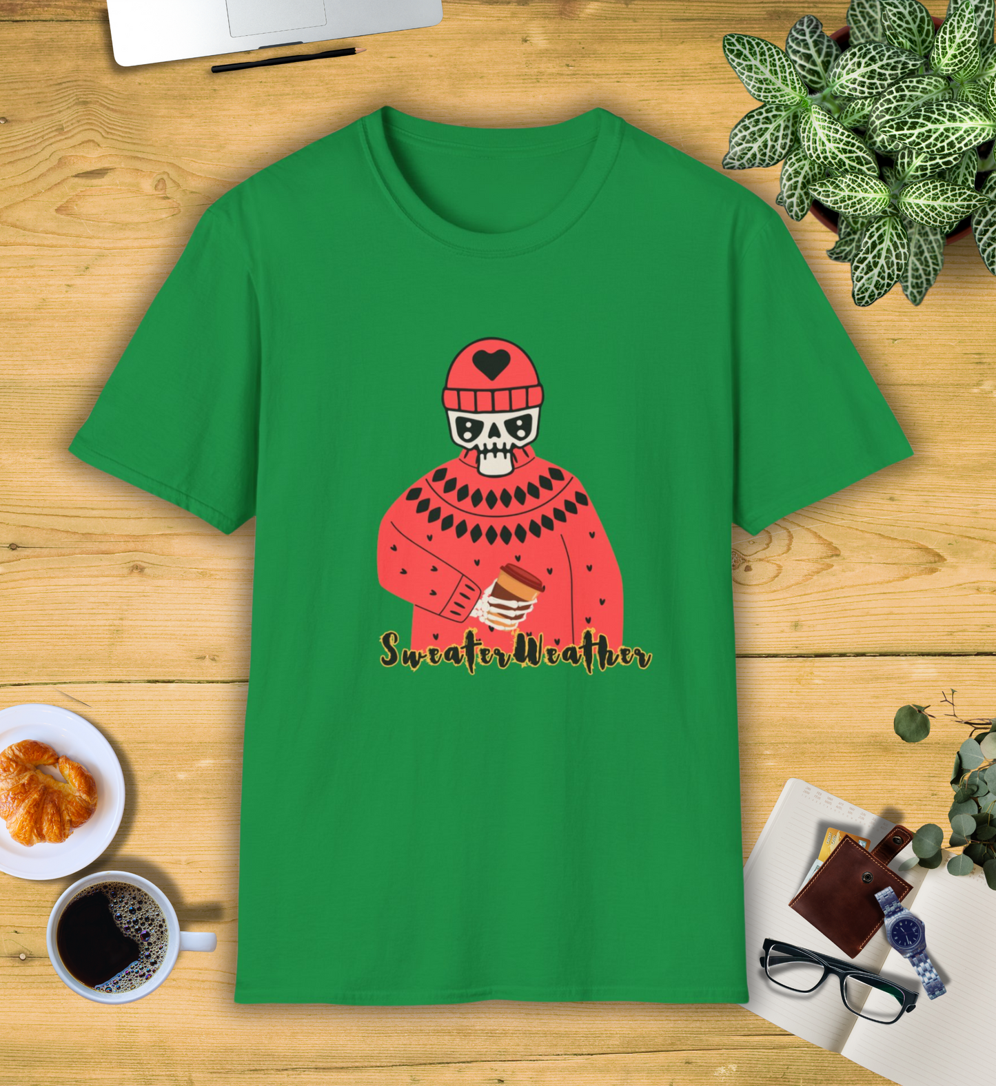 It's "Sweater Weather" Skull Shirt